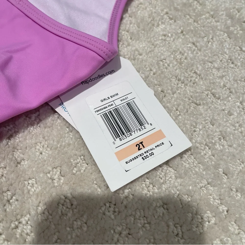 NWT Flapdoodles 2T purple unicorn‎ swimsuit
